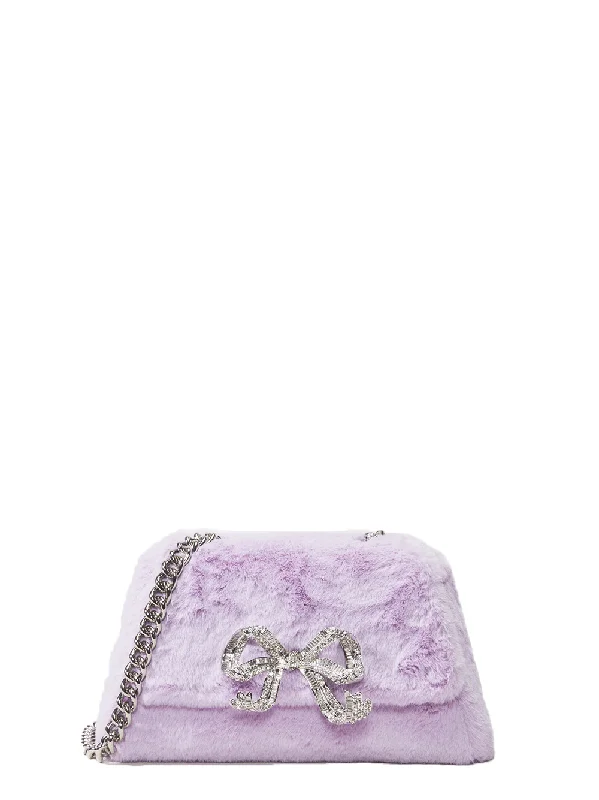 Trendy Styles Lilac Fluffy Bow Mini Bag