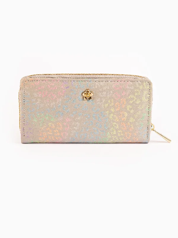 Elegant Bags For Formal Events And Luxury Occasions Metallic Floral Brooch Wallet