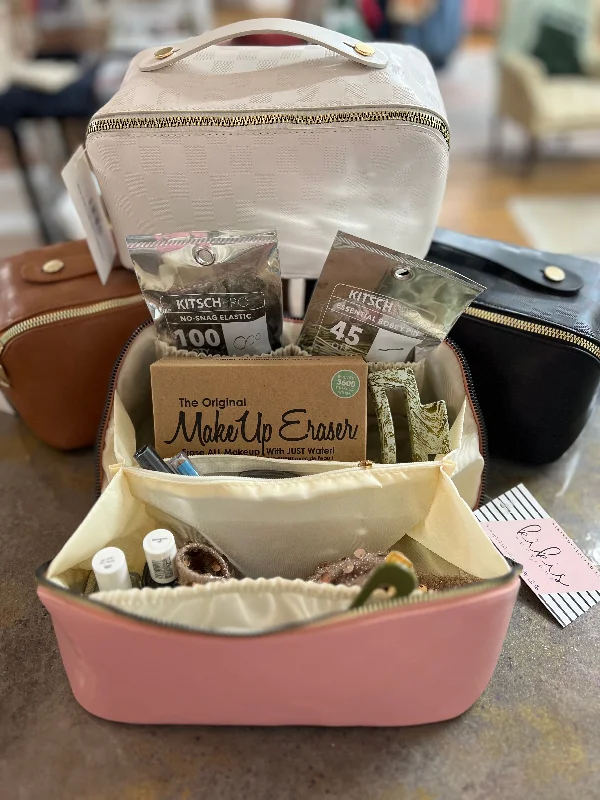 Luxury Bags On Sale Checkered Cosmetic Travel Bag