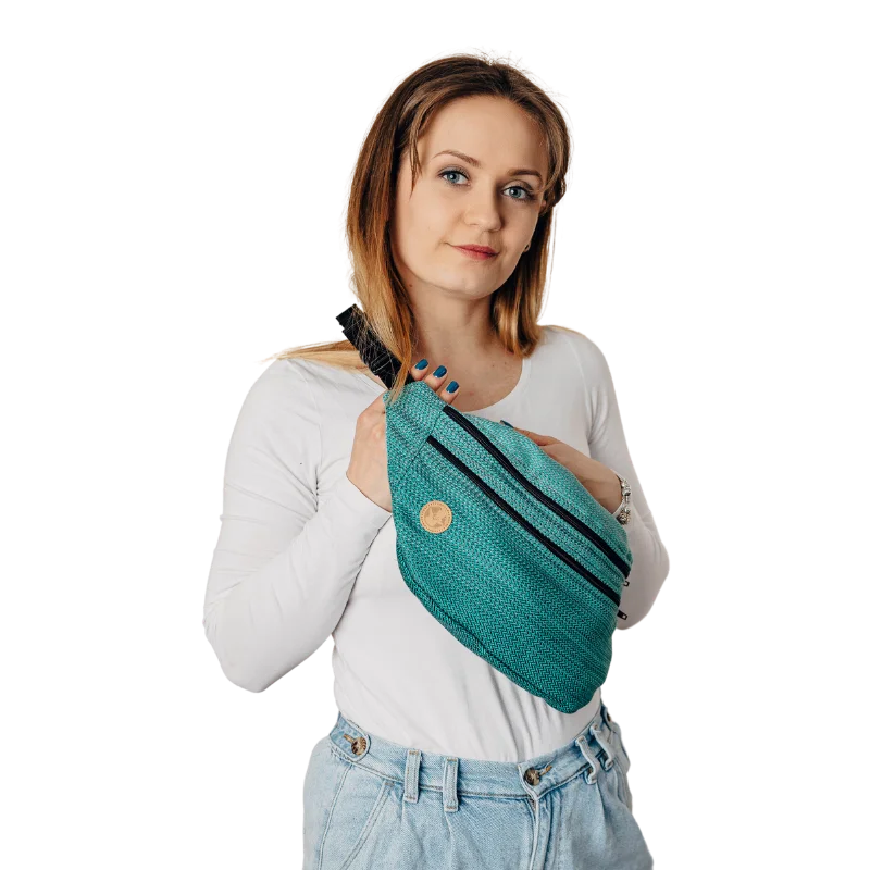 Party Bags For New Year's Eve And Special Occasions Ombre Green Large Waist Bag by LennyLamb Party Bags For New Year's Eve And Special Occasions Ombre Green Large Waist Bag by LennyLamb