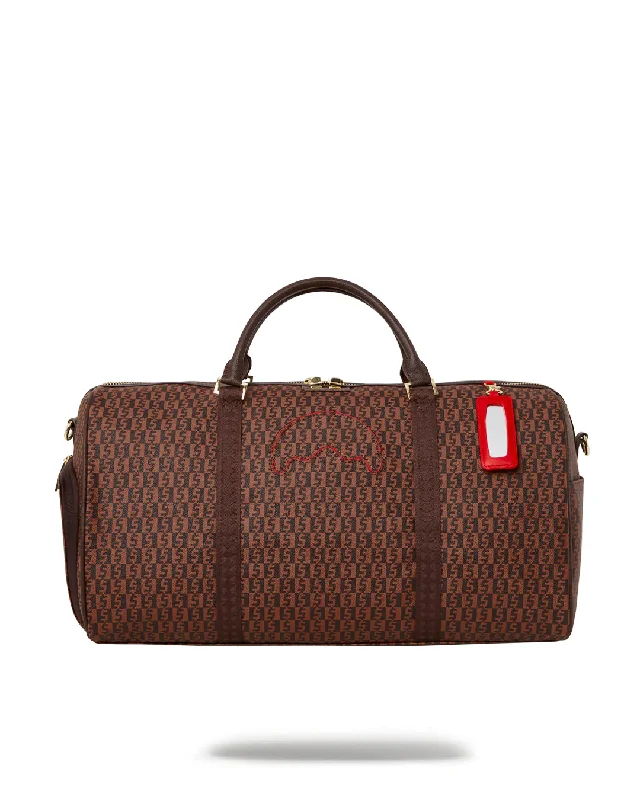 Elegant New Year Party Bags With Flash Sales Sprayground Bag MONEY CHECK DUFFLE Brown Elegant New Year Party Bags With Flash Sales Sprayground Bag MONEY CHECK DUFFLE Brown
