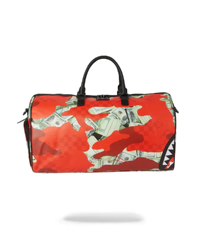 Affordable Bags For Budget Shoppers Sprayground Bag PANIC ATTACK DUFFLE Red