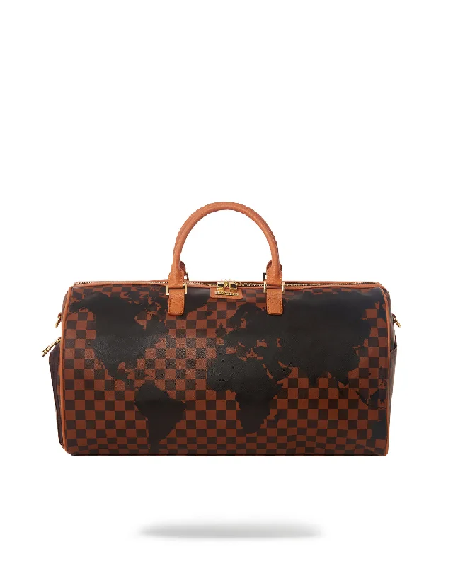 Handbag For Women Sprayground Bag AI GLOBE DUFFLE   Brown