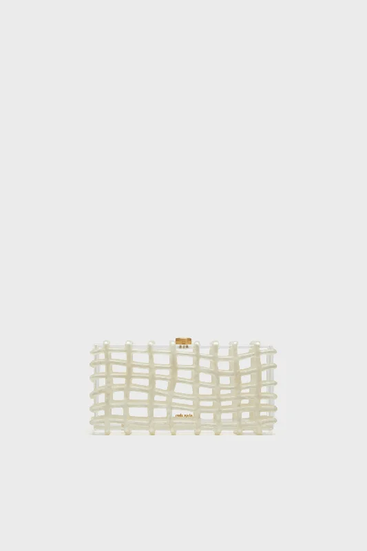 Luxury Bags On Sale Ivory Rina Clutch