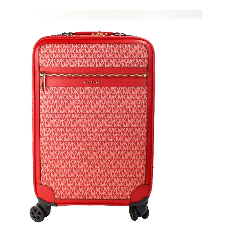 Luxury Bags For Working Professionals Michael Kors Travel Small Red Signature Trolley Rolling Suitcase Carry On Bag Luxury Bags For Working Professionals Michael Kors Travel Small Red Signature Trolley Rolling Suitcase Carry On Bag