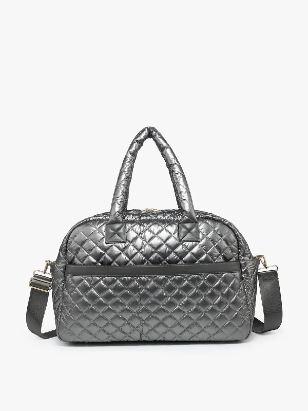 Sleek And Seasonal Sale Bags Mills Vegan Quilted Weekender