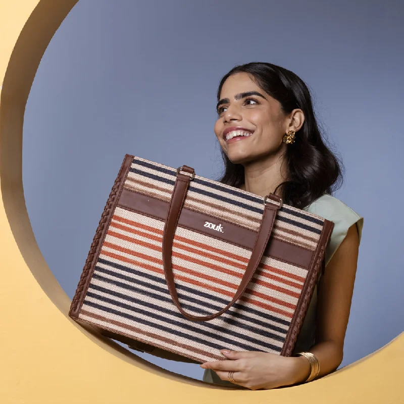 Chic Bags For Office Professionals And Urban Dwellers Qutub Stripes Boardroom Office Bag Chic Bags For Office Professionals And Urban Dwellers Qutub Stripes Boardroom Office Bag