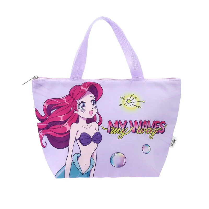 Vintage Bags For Retro And Classic Fashion Lovers Disney Manga Princess Collection Lunch Bag(Light Purple,Ariel) Vintage Bags For Retro And Classic Fashion Lovers Disney Manga Princess Collection Lunch Bag(Light Purple,Ariel)