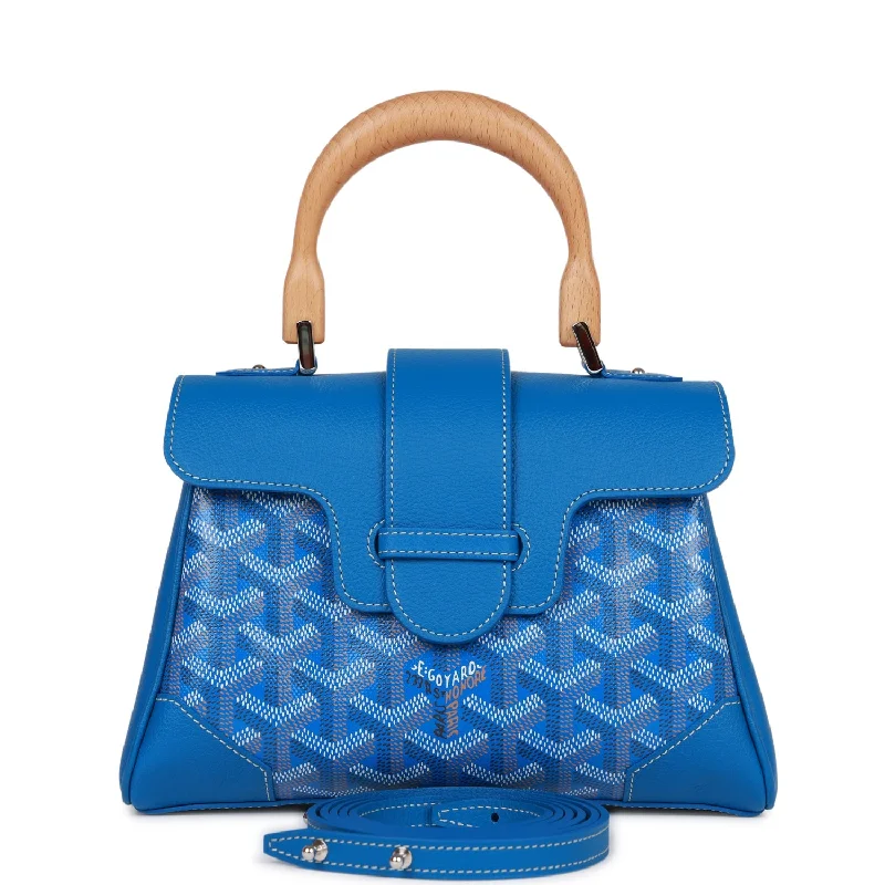 Luxurious Bags With Limited-Time Offers Goyard Saigon Souple Mini Bag Sky Blue Goyardine Palladium Hardware Luxurious Bags With Limited-Time Offers Goyard Saigon Souple Mini Bag Sky Blue Goyardine Palladium Hardware
