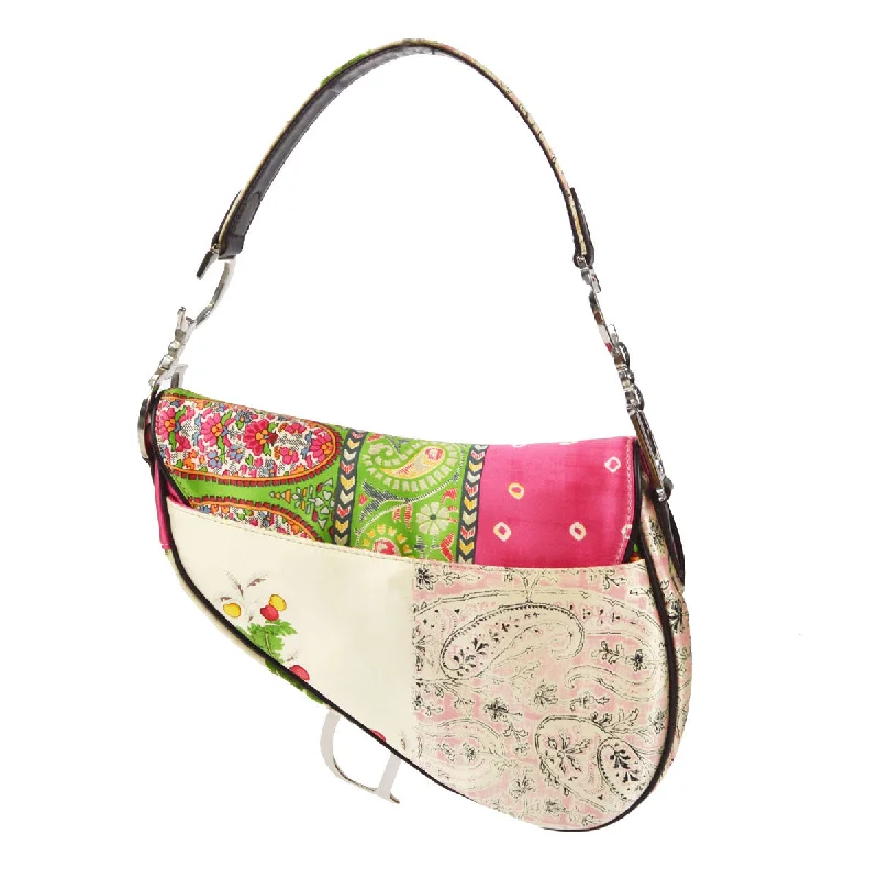 Glamorous Bags For Evening Events And Parties CHRISTIAN DIOR 2003 Patchwork Saddle Bag Medium 67190 Glamorous Bags For Evening Events And Parties CHRISTIAN DIOR 2003 Patchwork Saddle Bag Medium 67190