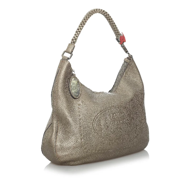 Tote Bag For Office Use Fendi Selleria Leather Hobo Bag (SHG-33738)