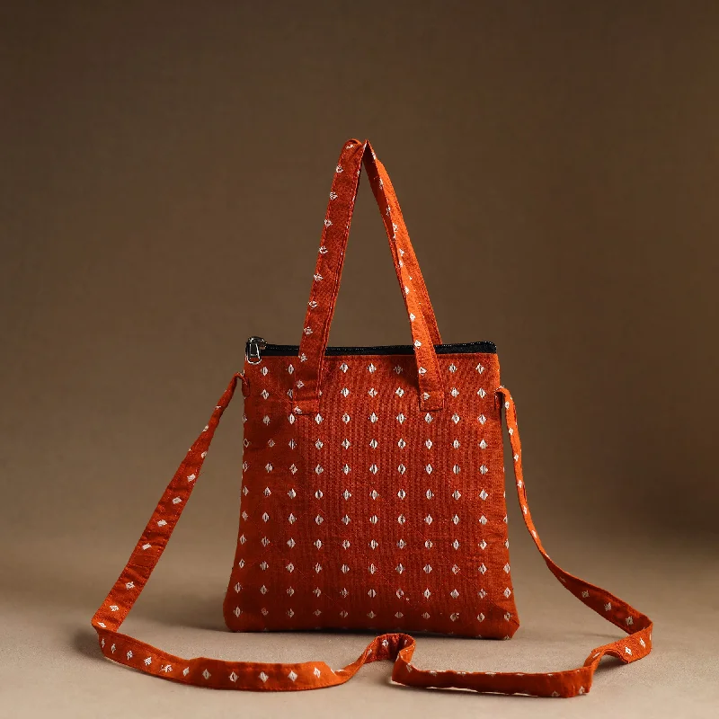 Black Friday Deals On Stylish Handbags Handmade Quilted Cotton Sling Bag 04
